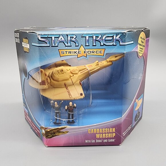 Star Trek Strike Force Cardassian Warship w/ Gul Dukat & Garak NIB 1997 - Picture 1 of 9